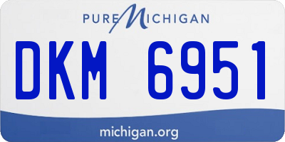 MI license plate DKM6951