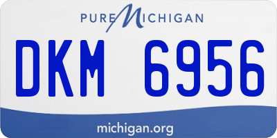 MI license plate DKM6956