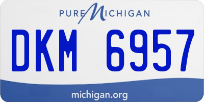 MI license plate DKM6957