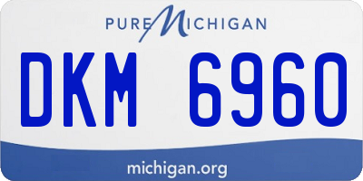 MI license plate DKM6960