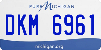MI license plate DKM6961