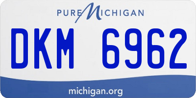 MI license plate DKM6962