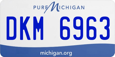 MI license plate DKM6963
