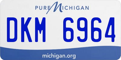 MI license plate DKM6964