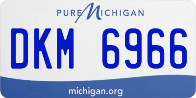 MI license plate DKM6966