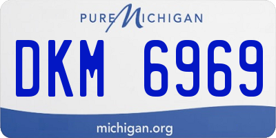 MI license plate DKM6969