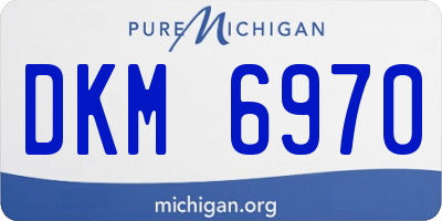 MI license plate DKM6970