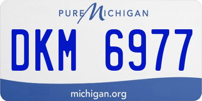 MI license plate DKM6977