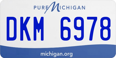 MI license plate DKM6978