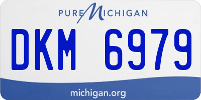 MI license plate DKM6979
