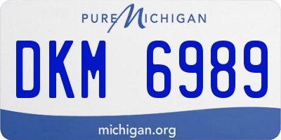 MI license plate DKM6989