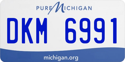 MI license plate DKM6991