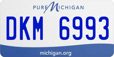 MI license plate DKM6993