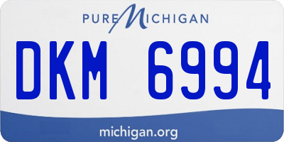 MI license plate DKM6994