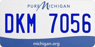 MI license plate DKM7056