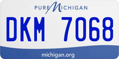 MI license plate DKM7068