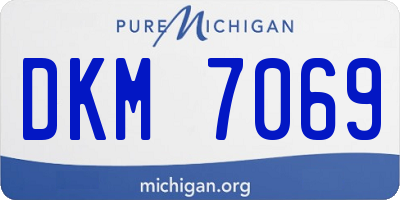 MI license plate DKM7069