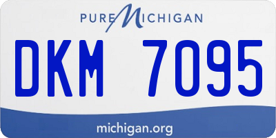 MI license plate DKM7095
