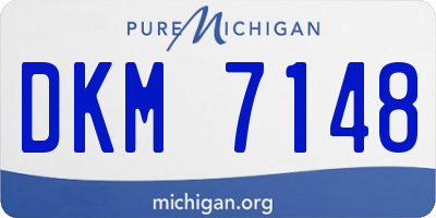 MI license plate DKM7148