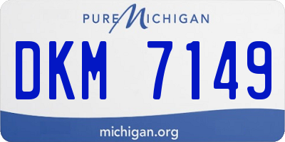 MI license plate DKM7149