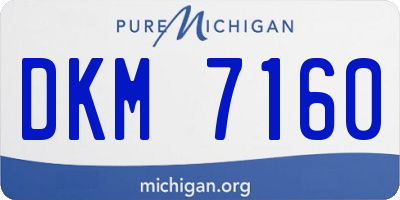 MI license plate DKM7160