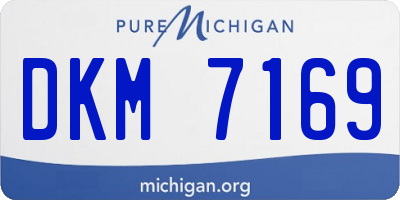 MI license plate DKM7169