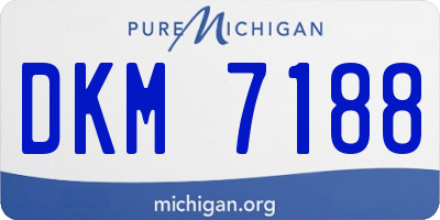 MI license plate DKM7188