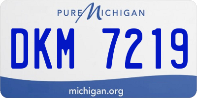 MI license plate DKM7219