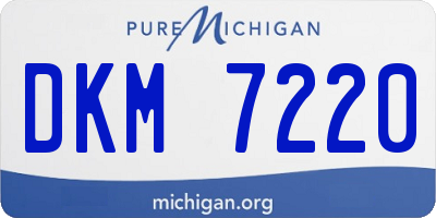 MI license plate DKM7220