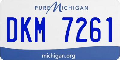 MI license plate DKM7261
