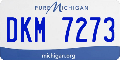 MI license plate DKM7273