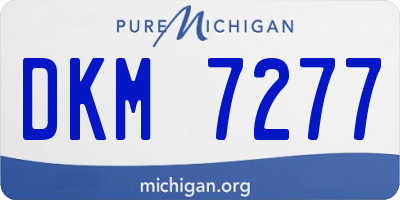 MI license plate DKM7277