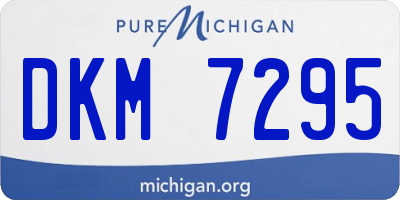 MI license plate DKM7295