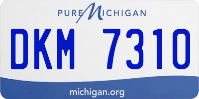 MI license plate DKM7310
