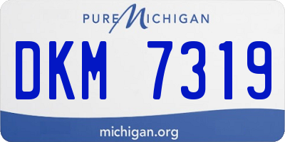 MI license plate DKM7319