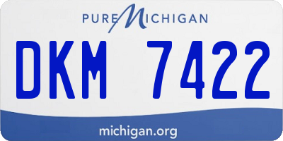 MI license plate DKM7422