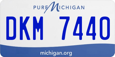 MI license plate DKM7440