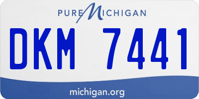 MI license plate DKM7441
