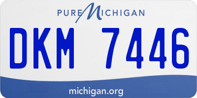 MI license plate DKM7446