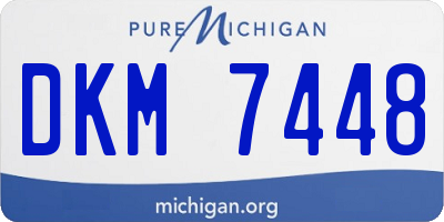 MI license plate DKM7448
