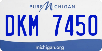 MI license plate DKM7450