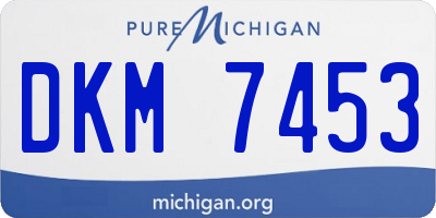 MI license plate DKM7453