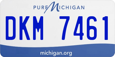 MI license plate DKM7461