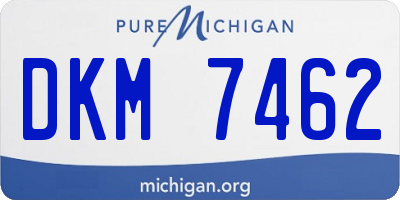 MI license plate DKM7462