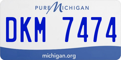 MI license plate DKM7474