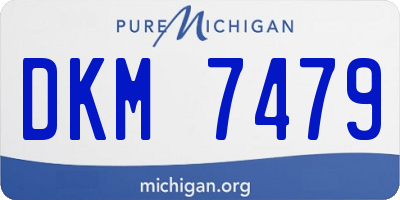 MI license plate DKM7479