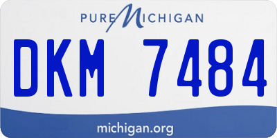 MI license plate DKM7484