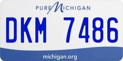MI license plate DKM7486