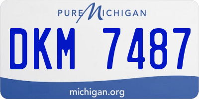 MI license plate DKM7487