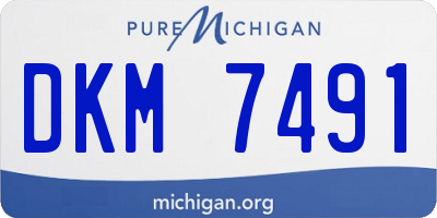 MI license plate DKM7491